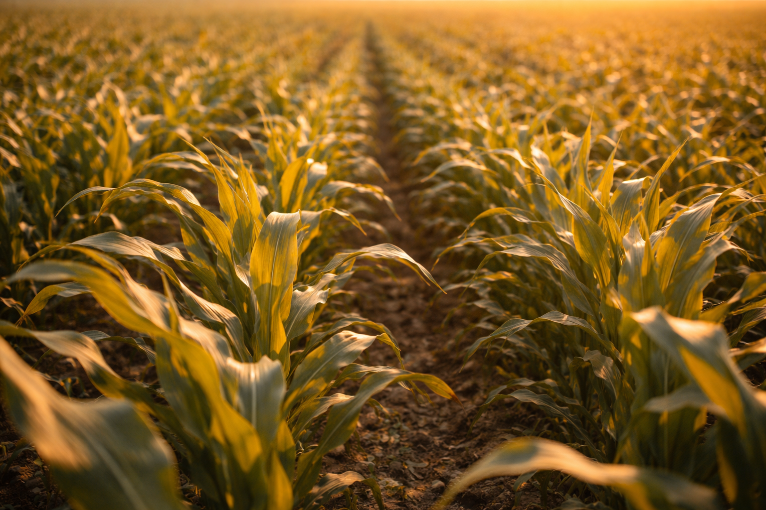 Corn hybrid production field